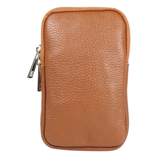 Baggyshop | Call me up leather - Cognac/Silver